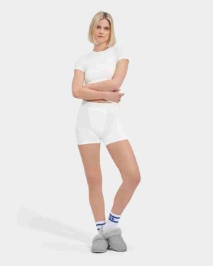 UGG Alexiah Boy Shorts Dame Hvide | DKL8510I