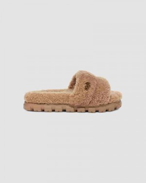 UGG Cozetta Curly Tøfler Dame Brune | DKX8612Y